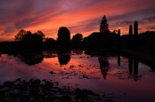 Sunset over The Upper Pond.
