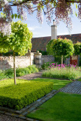 Chequer board designed Courtyard, Broadwoodside