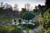 Topiary garden with a sprinkling