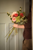 A Wedding Florist at Work