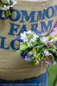 Hand tied posies by Common Farm Flowers