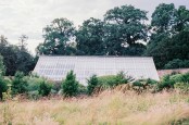 Glasshouse in a sunken walled garden at Kelmarsh