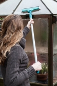 Cleaning Greenhouse Glass