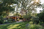 The path to the garden studio