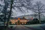 Christmas tree at Chilworth Manor gardens