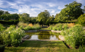 Pond vista at Doddington Place Gardens